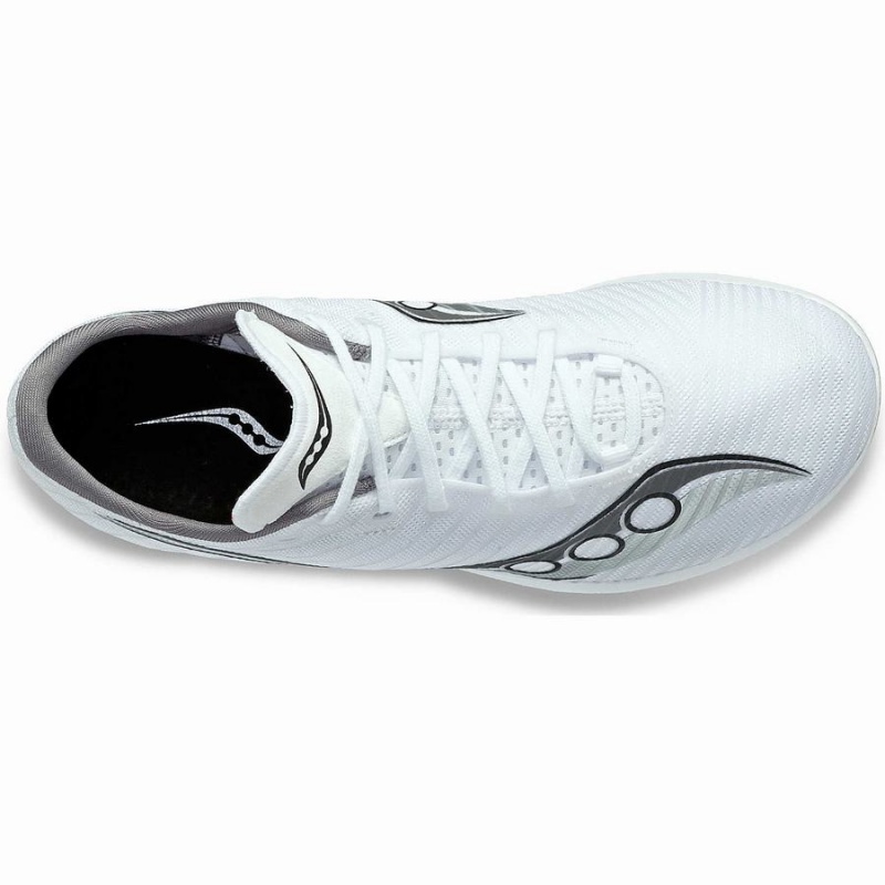 Spikes Atletismo Saucony Velocity MP Feminino Branco Prateadas | Portugal S38970-U40