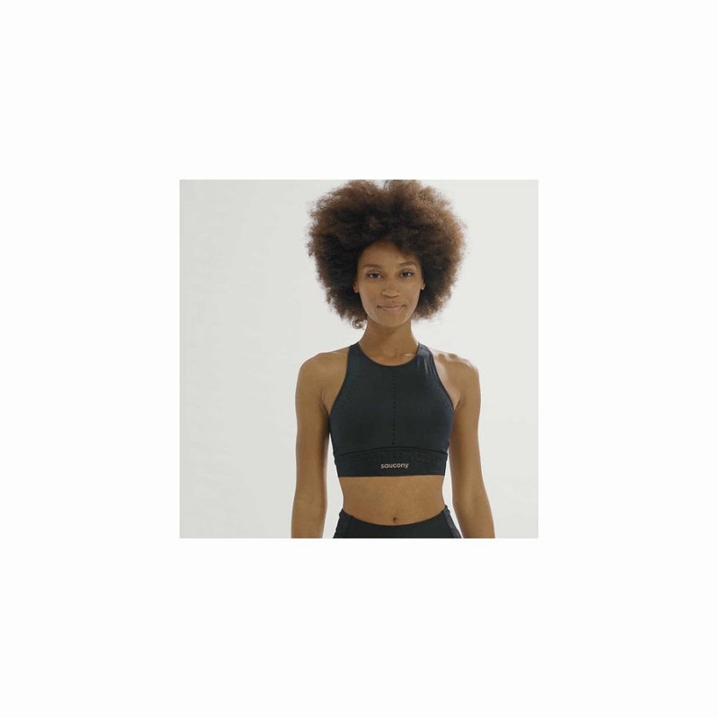 Sutiãs Saucony Pinnacle Bra Top Feminino Pretas | Portugal S32468-W98