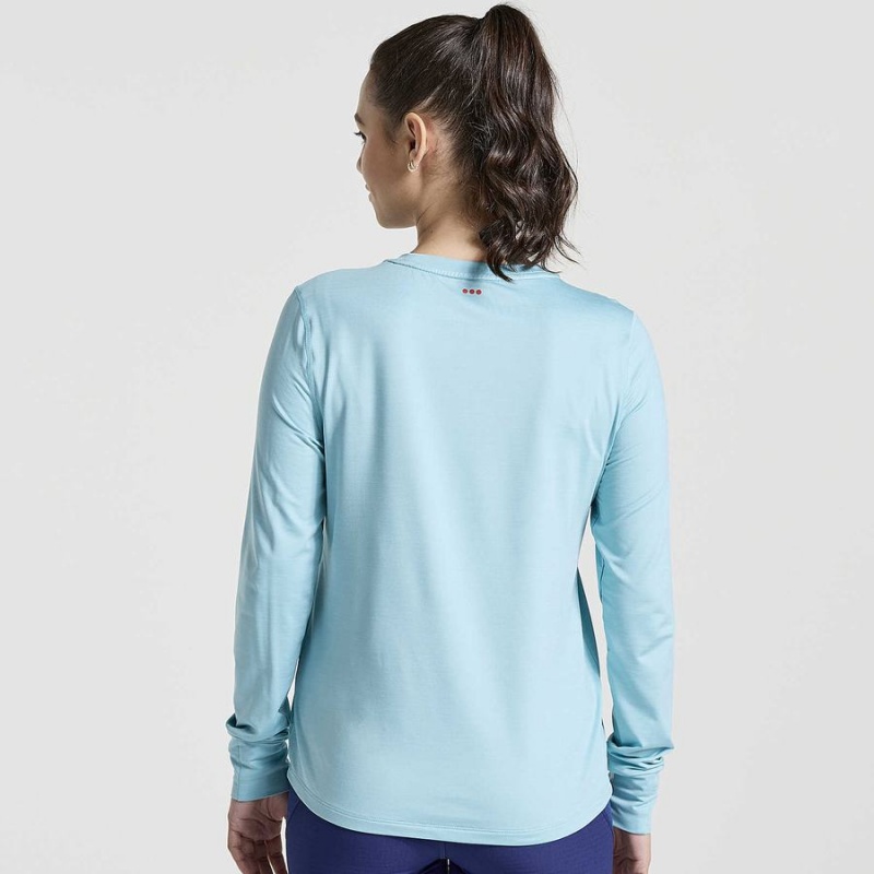 Tops Saucony Boulder Baselayer Feminino Azuis | Portugal S23870-B78