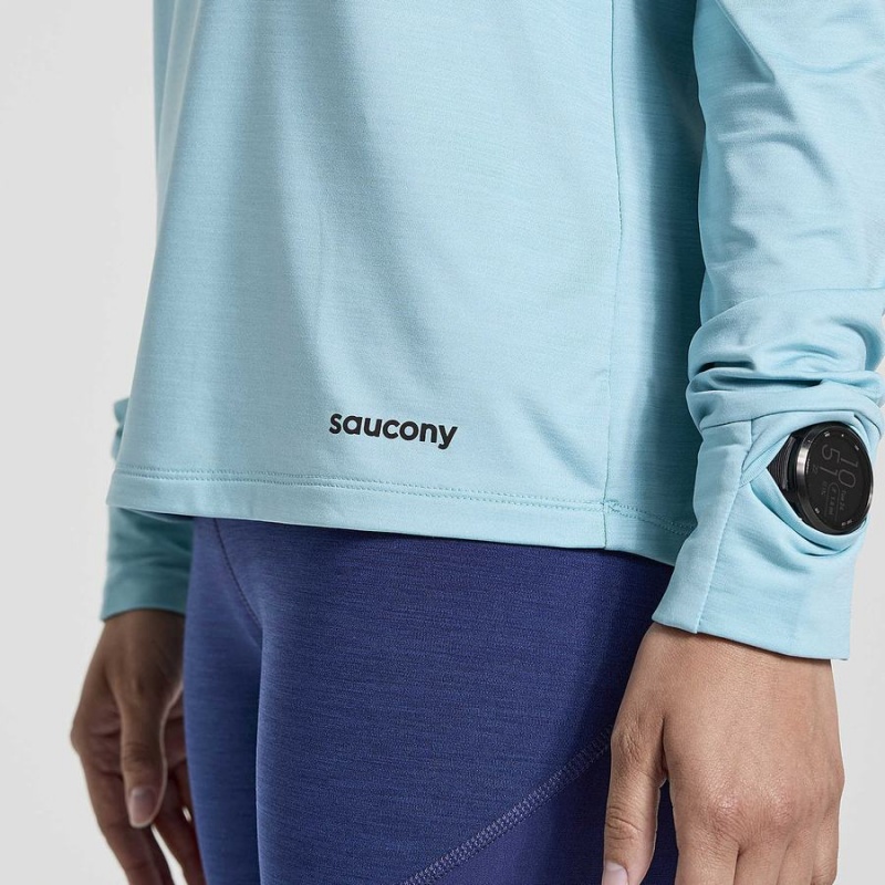 Tops Saucony Boulder Baselayer Feminino Azuis | Portugal S23870-B78