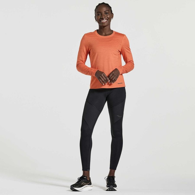 Tops Saucony Boulder Baselayer Feminino Laranja | Portugal S48175-N93