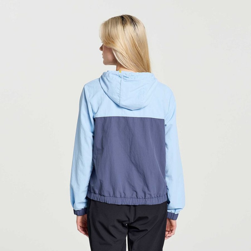 Tops Saucony Rested Anorak Feminino Azuis | Portugal S54761-L91