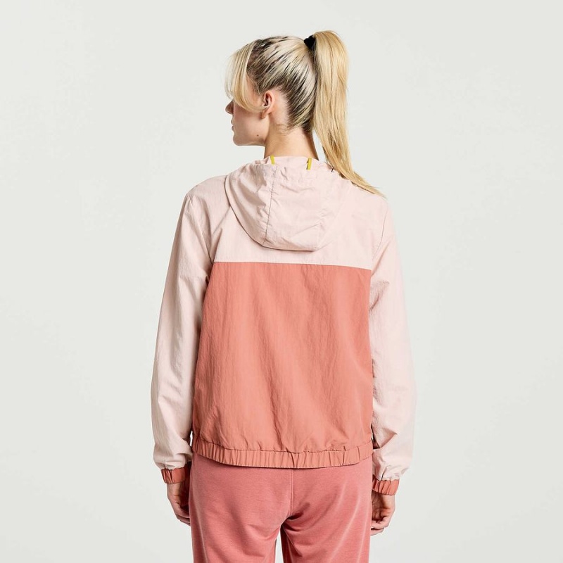 Tops Saucony Rested Anorak Feminino Rosa | Portugal S05289-K67