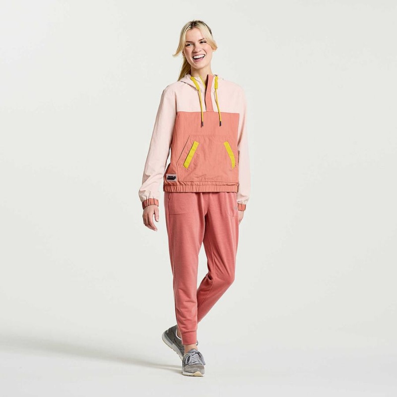 Tops Saucony Rested Anorak Feminino Rosa | Portugal S05289-K67