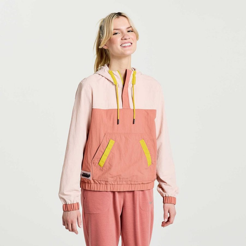 Tops Saucony Rested Anorak Feminino Rosa | Portugal S05289-K67