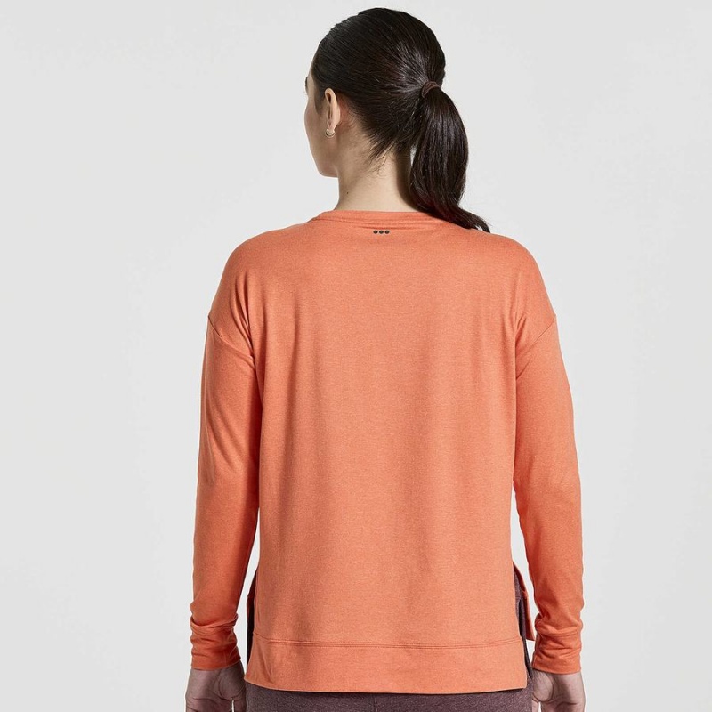 Tops Saucony Sunday Layer Feminino Laranja | Portugal S41032-K74