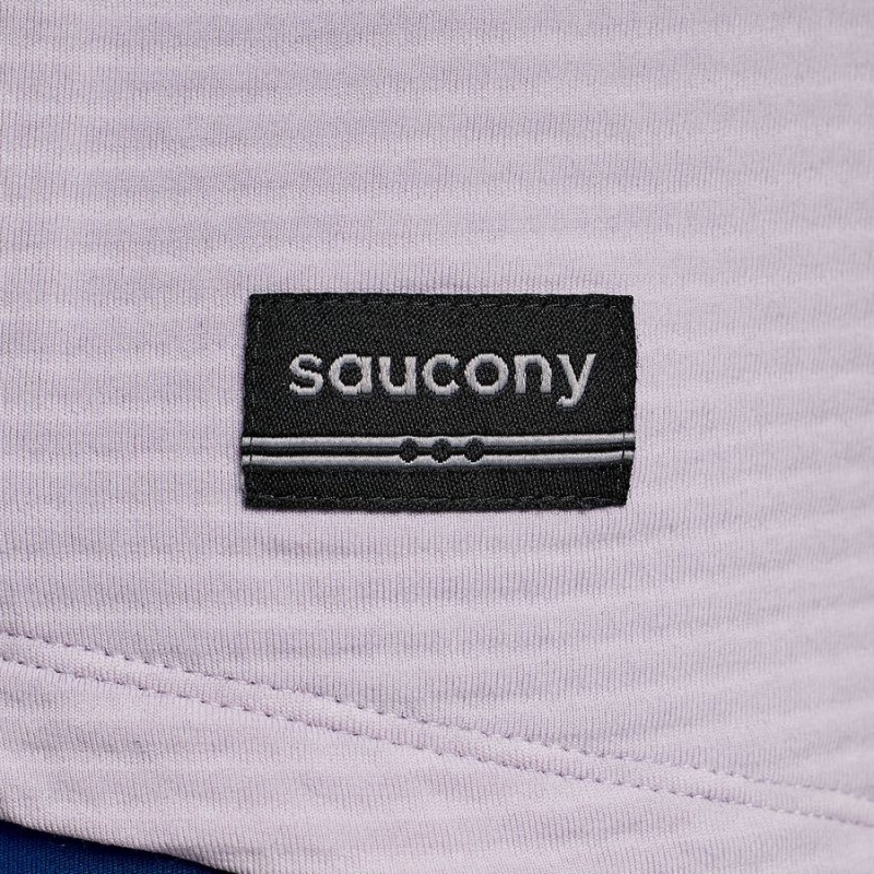 Tops Saucony Triumph 3D 1/2 Zip Feminino Roxo | Portugal S95318-U34