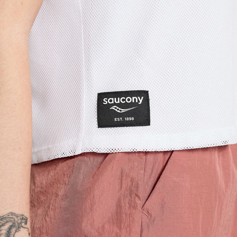 Tops Saucony Unwind Sem Manga Feminino Branco | Portugal S65387-J30